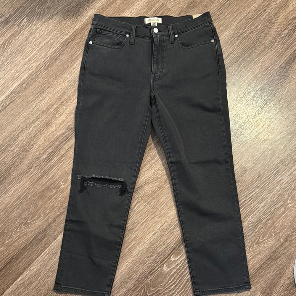 Madewell Women's Black Distressed Jeans